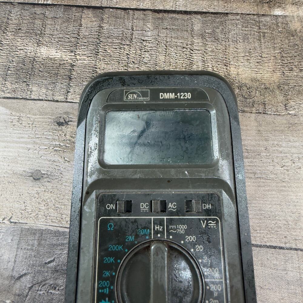 Sun DMM-1230 Digital Multimeter Untested AS IS - Picture 3 of 12